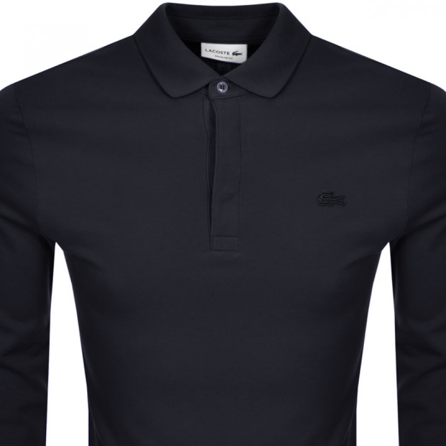 Alternative Image for ProductLacoste Long Sleeved Polo T Shirt Navy2